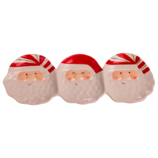 Блюдо сервірувальне новорічне для закусок Santa Claus 33.5×12.5 (см) з порцеляни CR-1-33