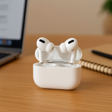 TWS Bluetooth навушники SmartX Pro 2 Premium з мікрофоном шумозаглушенням зарядним кейсом IPX5 білі, бездротові вкладки