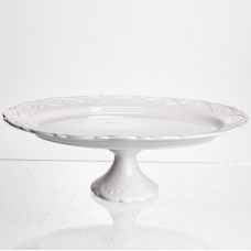 Блюдо на ніжці порцелянове Pearl 25,5 см Yiwu 120-YH-HG050